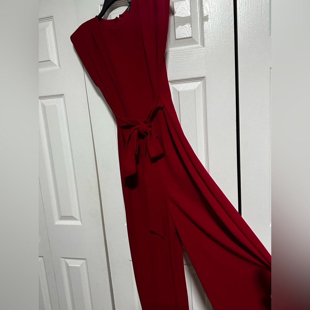 Fashion Nova Burgundy Jumpsuit